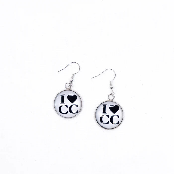 I Love CC Earrings