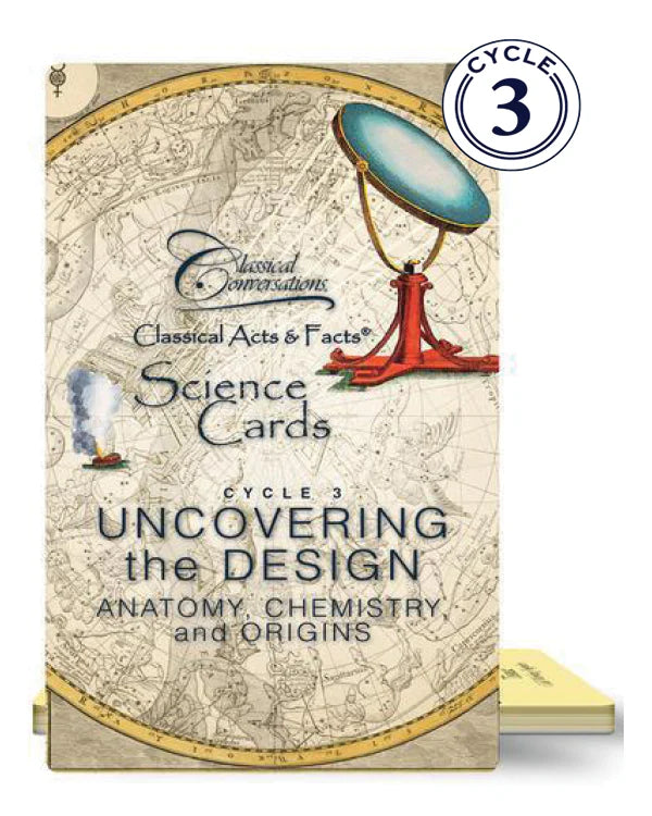 Classical Acts & Facts® Science Cards Anatomy, Chemistry, and Origins, Cycle 3