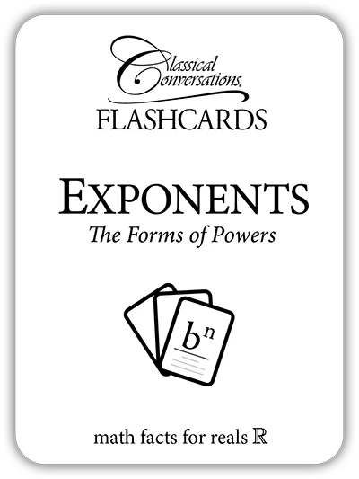 Math Flashcards Exponents: The Forms of Powers