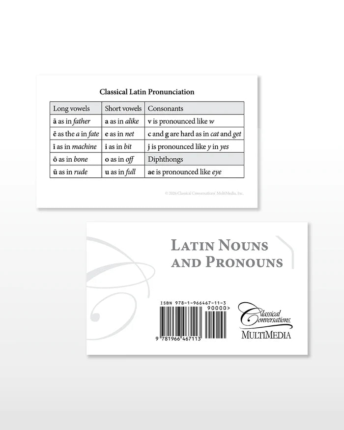 Latin Nouns and Pronouns Flashcards