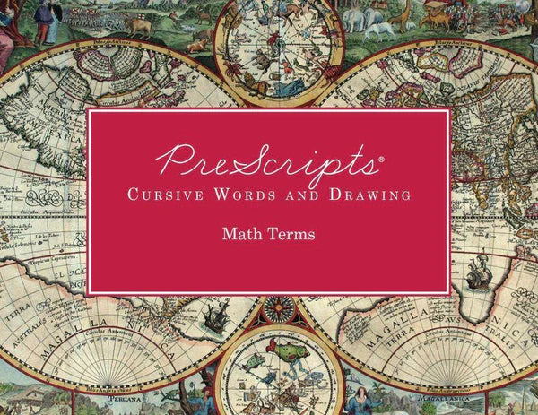 PreScripts® Cursive Words and Drawing: Math Terms