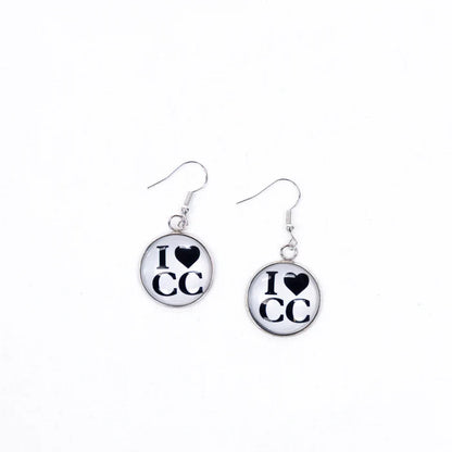I Love CC Earrings