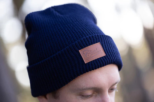 Beanie No Pom (Navy)