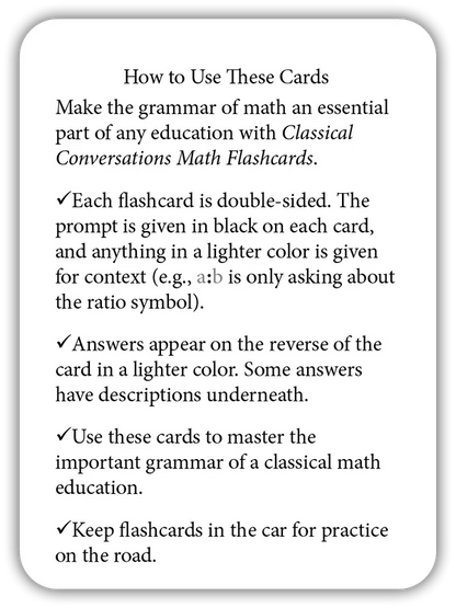 Fractions: Equivalencies and Properties (Math Flashcards)