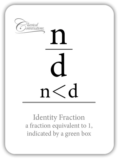 Fractions: Equivalencies and Properties (Math Flashcards)