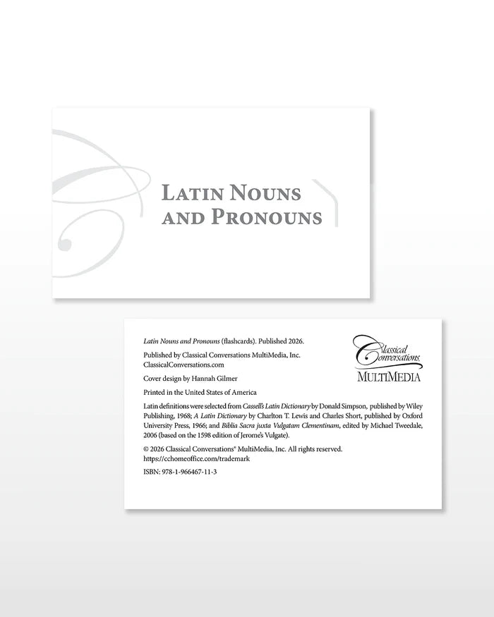 Latin Nouns and Pronouns Flashcards