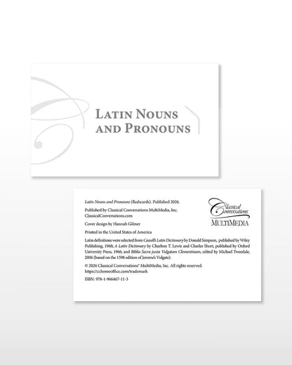Latin Nouns and Pronouns Flashcards