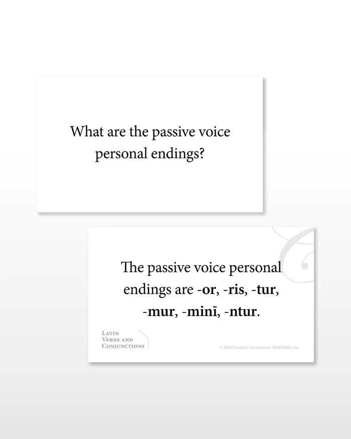 Latin Verbs and Conjunctions Flashcards