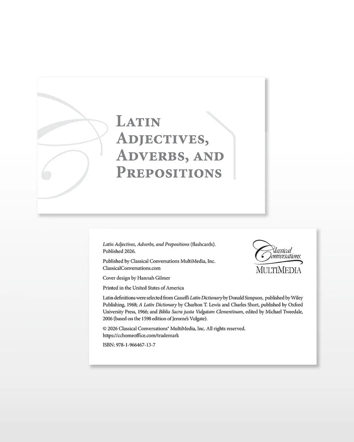 Latin Adjectives, Adverbs, and Prepositions Flashcards