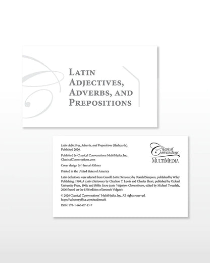 Latin Adjectives, Adverbs, and Prepositions Flashcards