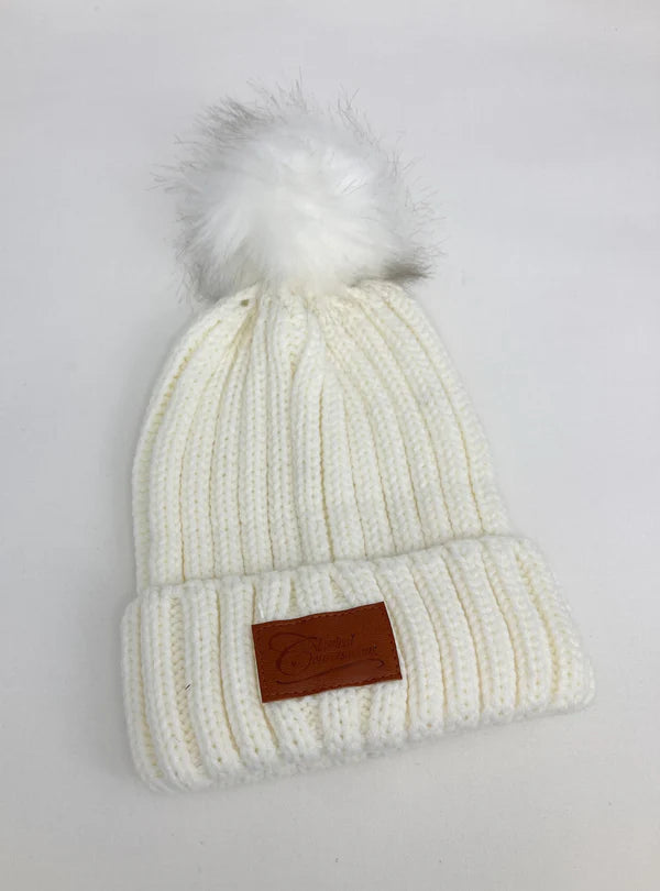 CC Beanie with Pom (Cream)