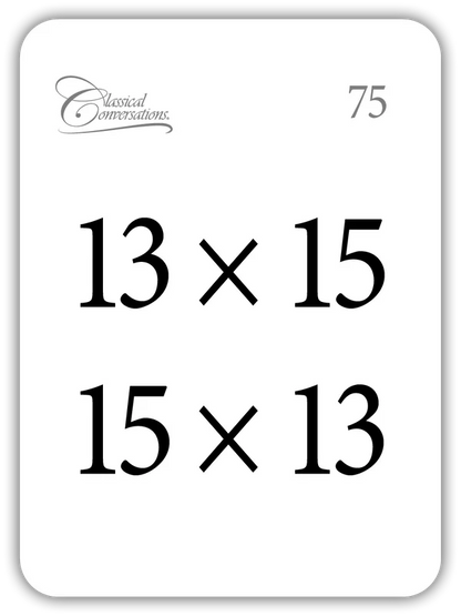 MATH FLASHCARDS: MULTIPLICATION