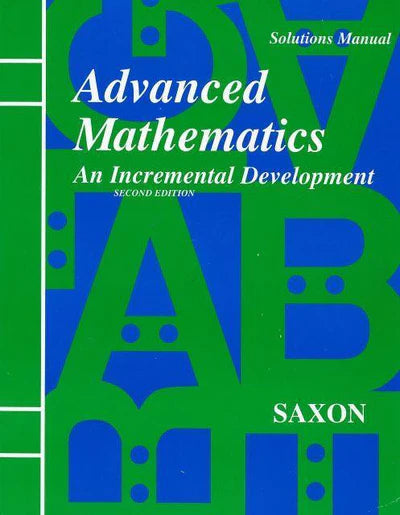 Saxon Advanced Math Solutions Manual