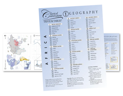 TRIVIUM TABLES®: CYCLE 1 GEOGRAPHY