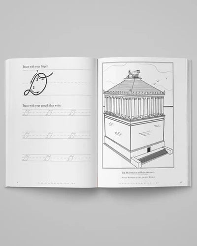 PreScripts® Cursive Letters and Coloring: World History